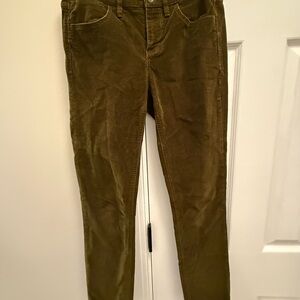 Madewell Olive Skinny Jeans